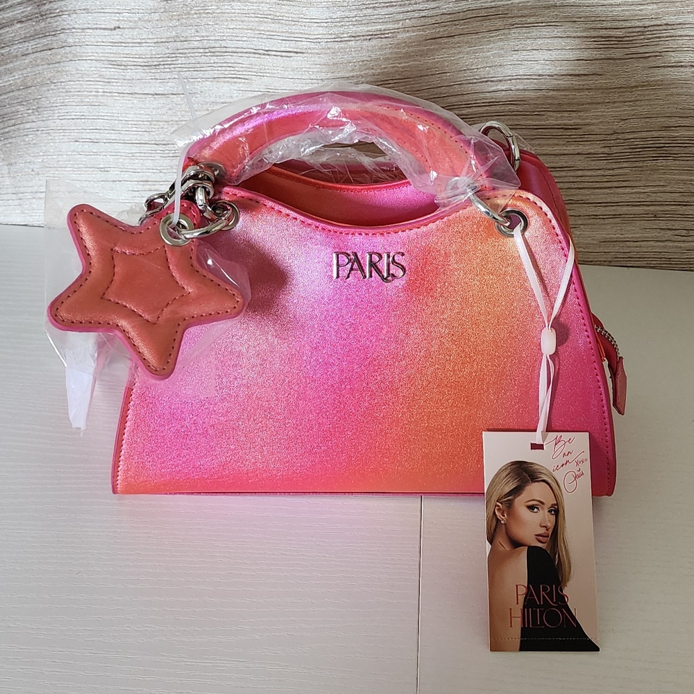 Paris Hilton Pink and Orange Women's Bag